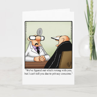 Funny Get Well Humour greeting Card