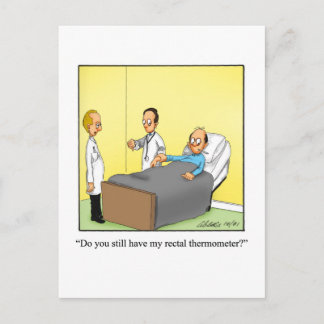 Funny Get Well Humour Postcard
