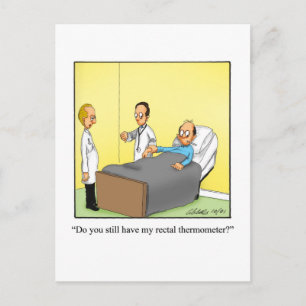 Funny Get Well Humour Postcard