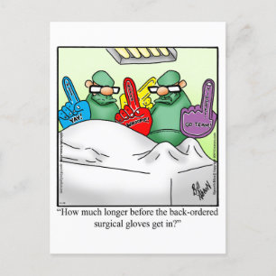 Funny Get Well Humour Postcard