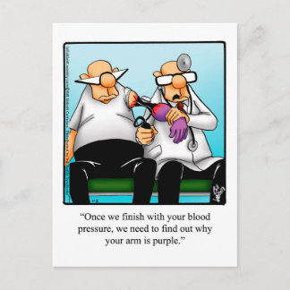 Funny Get Well Humour Postcard 