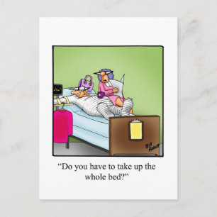 Funny Get Well Humour Postcard 