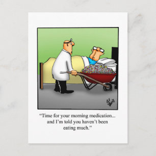 Funny Get Well Humour Postcard