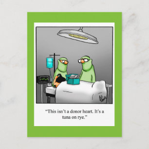 Funny Get Well Humour Postcard