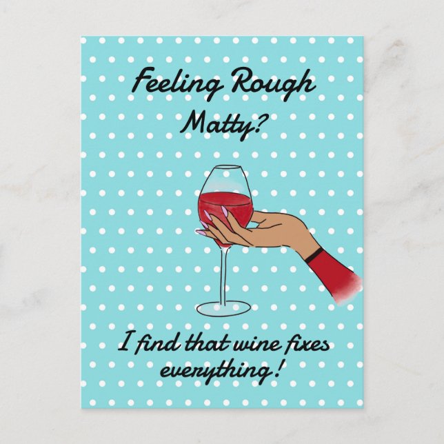 Funny Get Well  Postcard (Front)