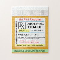 Funny Get Well  Prescription Bottle