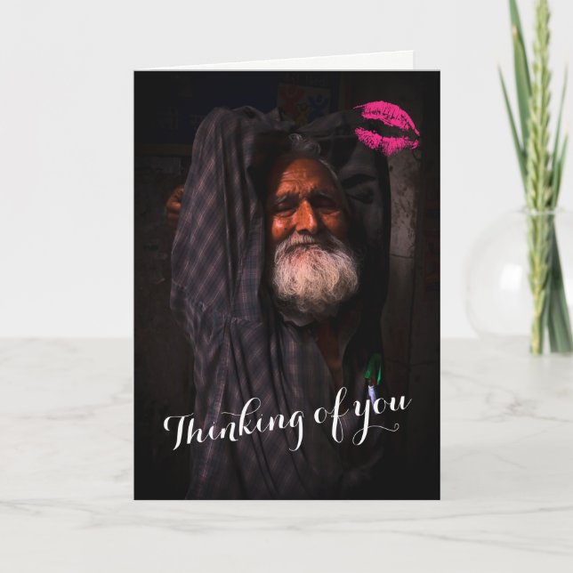 Funny Get Well Soon Card ft. Indian guy (Front)