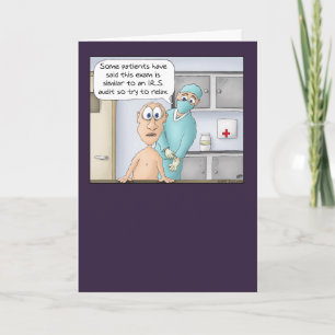 Funny get well soon card: The exam Card