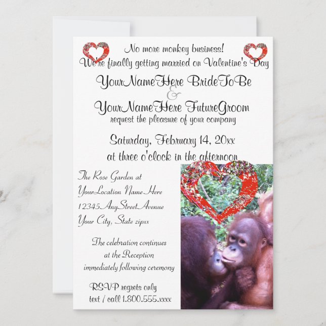 Funny Getting Married At Last Invitation (Front)
