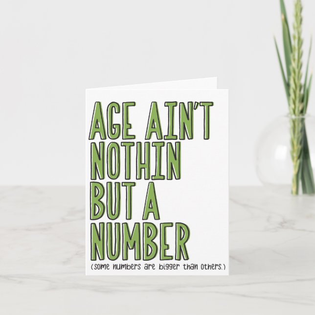 Funny Getting Old Birthday Card (Front)