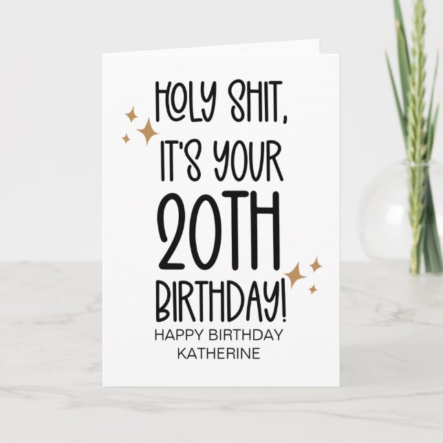 Funny Getting Older 20TH Birthday For Friend Card (Front)