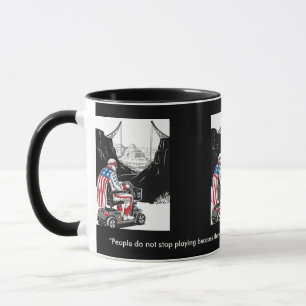 Funny getting older themed mug