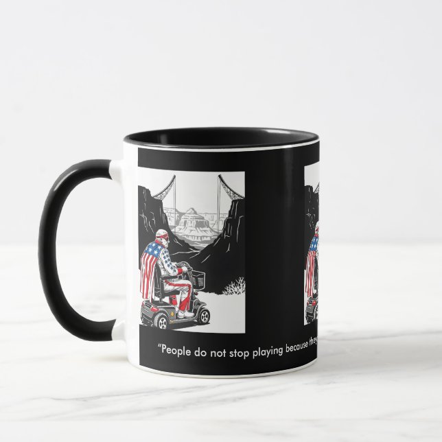 Funny getting older themed mug (Left)