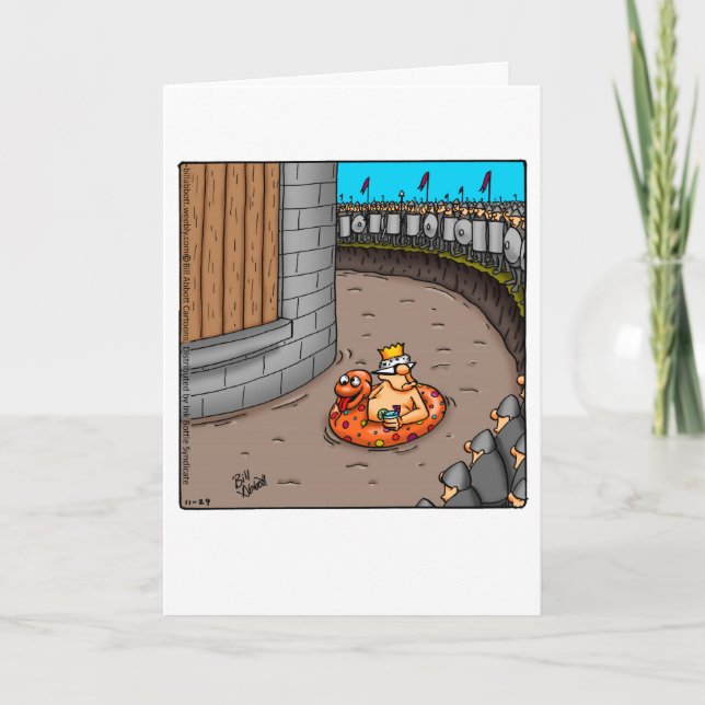 Funny Getting Together Humour Greeting Card (Front)