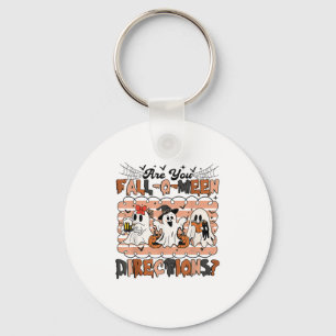 Funny Ghost Are You Fall O Ween Directions Hallowe Keychain