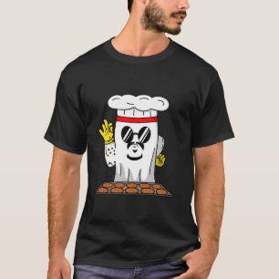 Funny Ghost Baking Chocolate Cookies Baker Cake Co T-Shirt