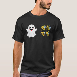 Funny Ghost Boo Bees Halloween Boo 4 Bees T-Shirt