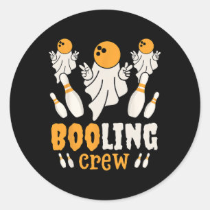 Funny Ghost Boo Booling Lover Lazy Halloween Costu Classic Round Sticker