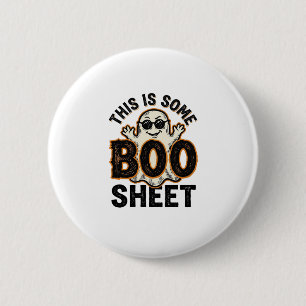 Funny Ghost Boo Sheet Vintage Halloween Shirt Desi 2 Inch Round Button