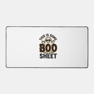 Funny Ghost Boo Sheet Vintage Halloween Shirt Desi Desk Mat