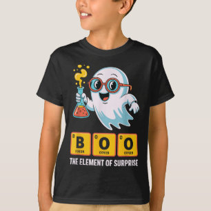 Funny Ghost Chemistry Boo The Element Of Surprise T-Shirt