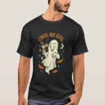 Funny Ghost Cocktail Chug No Evil Retro Halloween T-Shirt<br><div class="desc">Funny Ghost Cocktail Chug No Evil Retro Halloween</div>