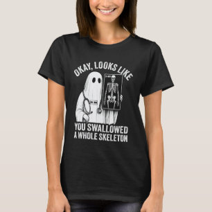 Funny Ghost Doctor X-Ray Technician Nurse Spooky H T-Shirt