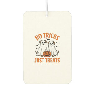 Funny Ghost Dog Halloween No Tricks Just Treats De Air Freshener