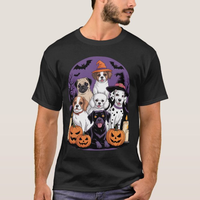 Funny Ghost Dog Halloween Shirt Halloween Dog Long (Front)