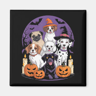 Funny Ghost Dog Halloween Shirt Halloween Dog Magnet