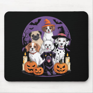 Funny Ghost Dog Halloween Shirt Halloween Dog Mouse Pad