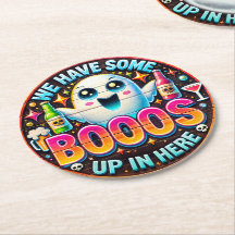 Funny Ghost Drinking Booos Halloween Party Favour