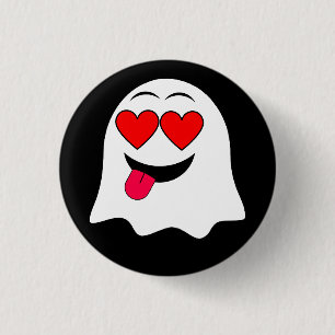 Funny Ghost emoji! 1 Inch Round Button