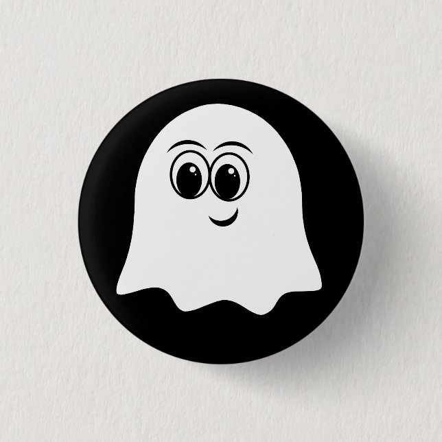 Funny Ghost emoji! 1 Inch Round Button (Front)