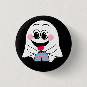 Funny Ghost emoji! 1 Inch Round Button