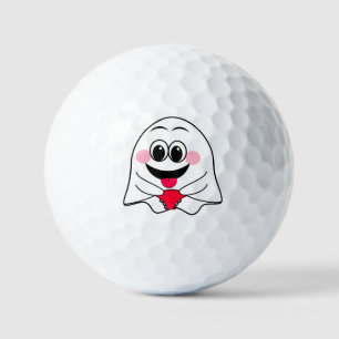 Funny Ghost emoji! Golf Balls