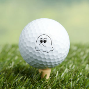 Funny Ghost emoji! Golf Balls