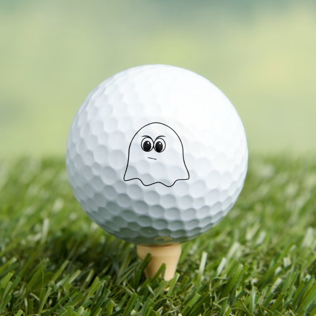 Funny Ghost emoji! Golf Balls (Insitu Tee)