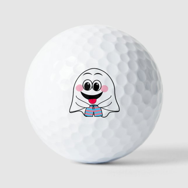 Funny Ghost emoji! Golf Balls (Front)
