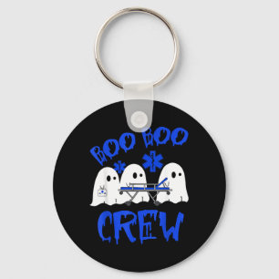 Funny Ghost EMS EMT Paramedic Nurse Halloween Keychain