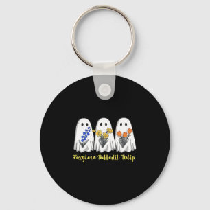 Funny Ghost Foxglove Daffodil Tulip Anti Trump Hal Keychain