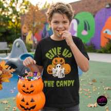 Funny Ghost Give Up The Candy Halloween
