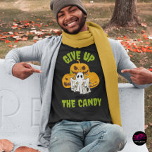 Funny Ghost Give Up The Candy Halloween