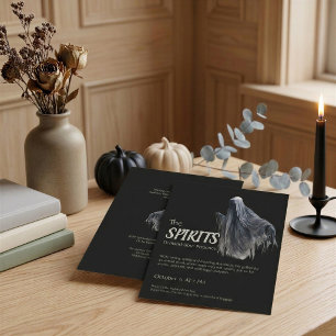 Funny Ghost Halloween Party Invitation Custom