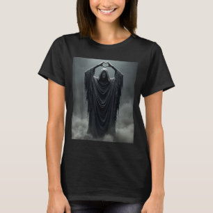 Funny ghost heart hands scary face halloween T-Shirt