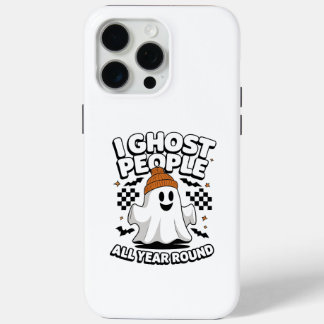Funny Ghost iPhone Case - I Ghost People All Year