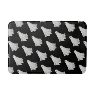 Funny Ghost Of Halloween Past Drawing Bath Mat