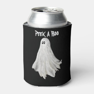 Funny Ghost Of Halloween Past Drawing Can Cooler