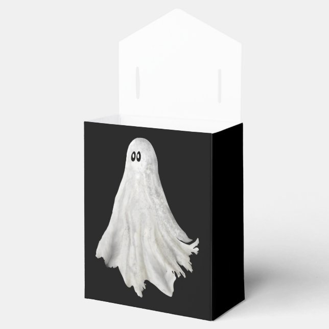 Funny Ghost Of Halloween Past Drawing Favor Box (Opened)