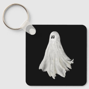 Funny Ghost Of Halloween Past Drawing Keychain